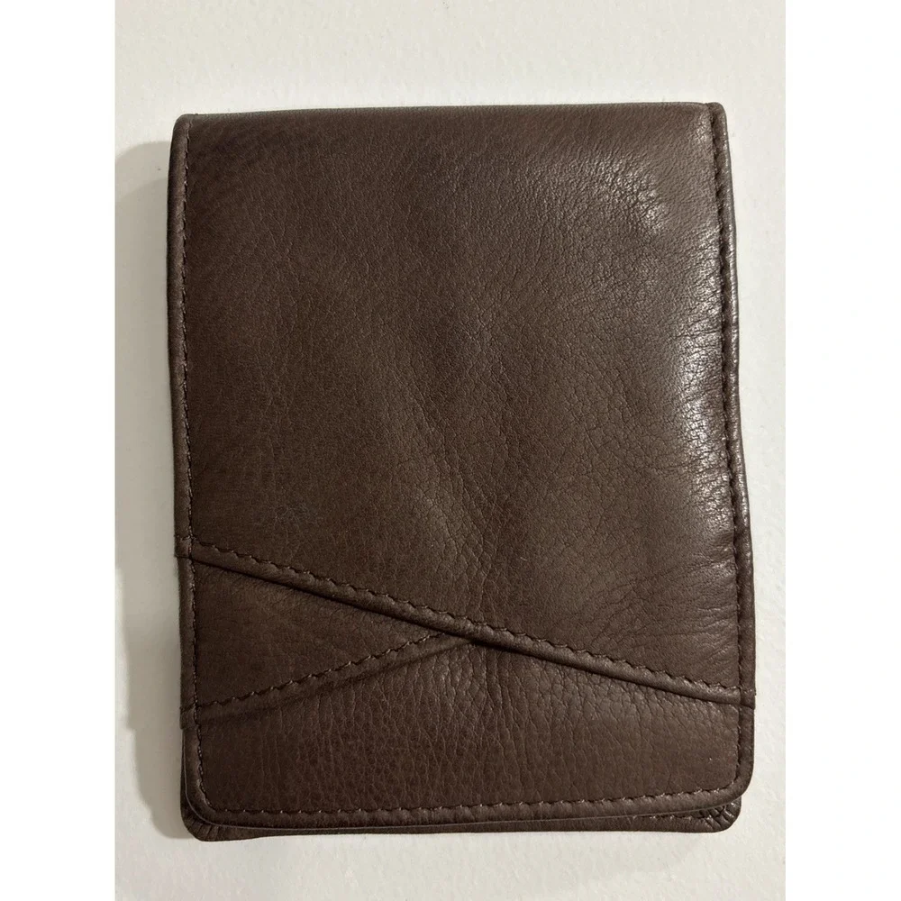 Wilsons Leather Brown Bifold Wallet - No Money Clip -‎ Otherwise EUC